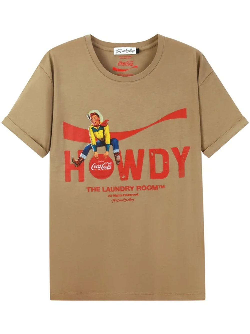 NWT LAUNDRY ROOM Howdy Coke Oversized Tee - Picture 2 of 4